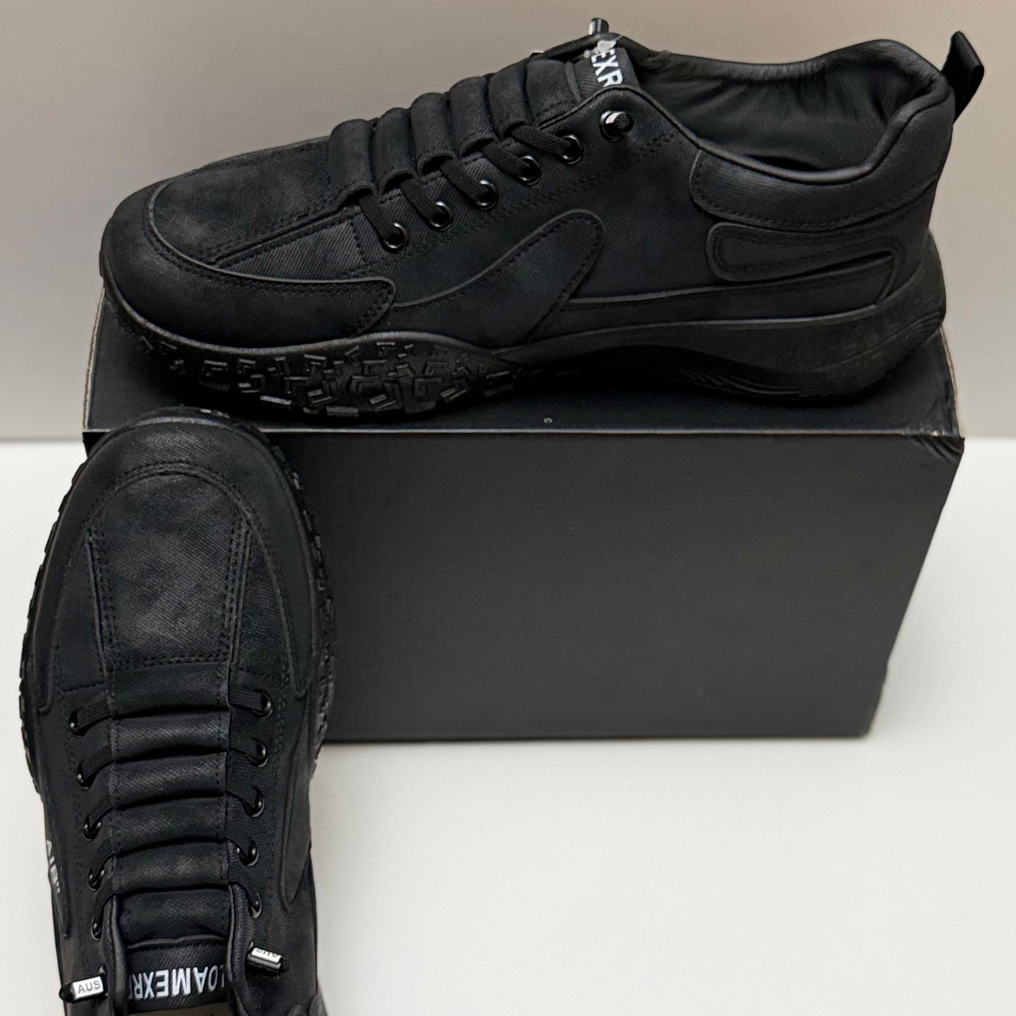 Men's Sneakers | Trendy Casual Shoes- BLACK